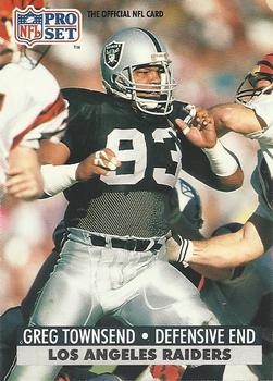 Greg Townsend Los Angeles Raiders 1991 Pro set NFL #195